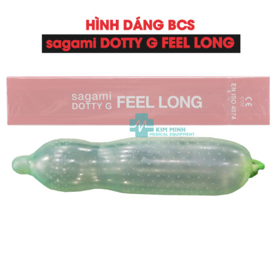 Bao cao su Sagami Dotty G Mint Feel Long gai nhỏ hộp 10 chiếc (BCS Sagami Feel Long)