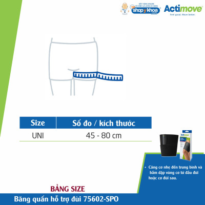 Băng quấn hỗ trợ đùi 75602-SPO Actimove Thigh Support