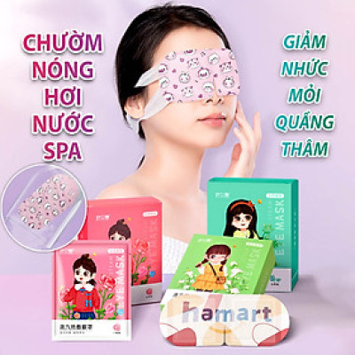Hộp 5 Mặt Nạ Mắt Nóng Xông Hơi Nước Ngải Cứu Spa Chườm Ấm Mắt Ngủ Ngon Giảm Khô Nhức Mỏi Quầng Thâm 