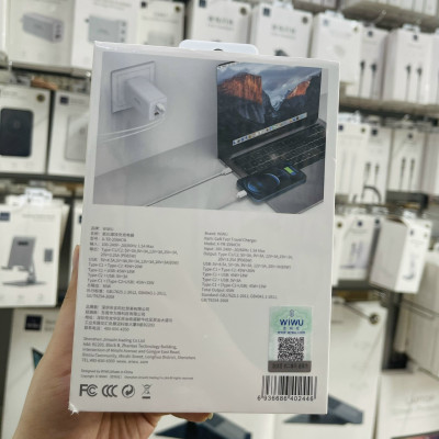 Củ Sạc Gan Fast USB C 3 trong 1 X-TR-259ACN Dành Cho Iphone, Máy Tính Xách Tay, Samsung Hỗ Trợ Sạc Nhanh - Hàng Chính Hãng