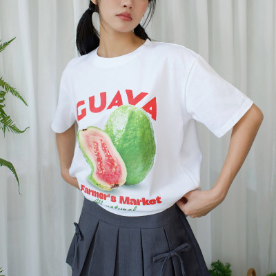 Áo thun trái cây áo quả ổi chất vải cotton thoáng mát Guava Miều Est.2013