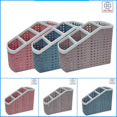 Khay nhựa tiện ích 4 ngăn Việt Nhật, khay 4 ngăn để bàn đựng bút, đồ dùng đa năng hàng Cao Cấp Bền Đẹp - Hàng Việt nam