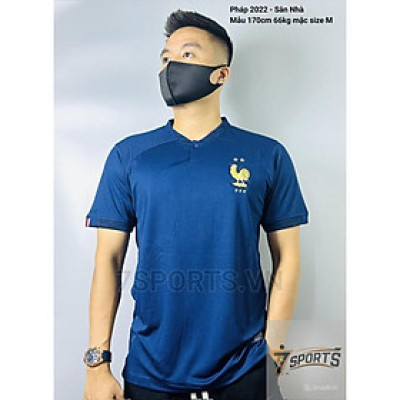 Áo Bóng Đá Retro Tuyển Pháp 2022 - Sân Nhà bản cao cấp vải Cotton Polyester