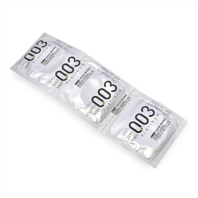 [Hộp 3 chiếc tặng kèm nhẫn massage] Bao cao su Cao Cấp Nhật Bản Okamoto 0.03 Platinum Trong Suốt Mềm Mại 