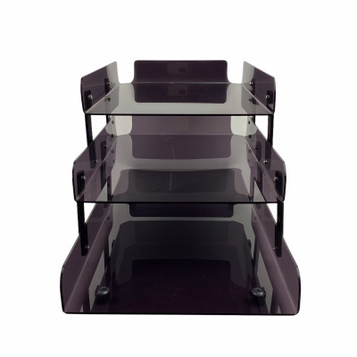 Kệ 3 tầng mica Enter D03 A4 xếp  24cm x 34cm x 22.5cm