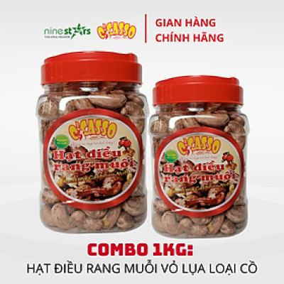 1Kg Hạt Điều Rang MuốiVỏ Lụa Loại Cồ O