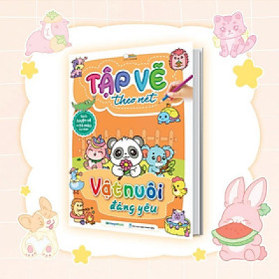 Sách - Tập Vẽ Theo Nét - Vật Nuôi Đáng Yêu - Megabook