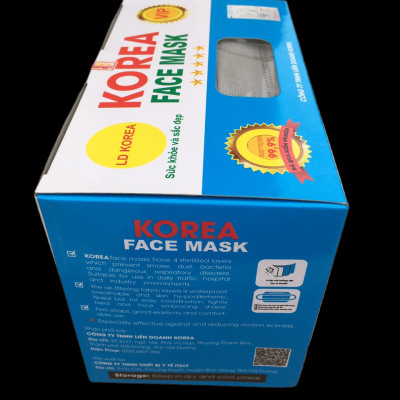 Combo 4 hộp khẩu trang y tế korea, bốn lớp (tương đương 200 chiếc)
