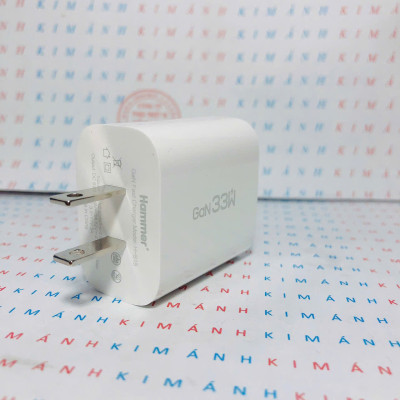 Củ sạc nhanh GaN Ham mer H-S15 công suất 33W, Check Qr hàng chính hãng, bảo hành chính hãng 12 tháng