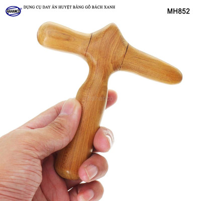 COMBO bộ 7 Dụng Cụ day ấn Huyệt Mát xa toàn thân kiểu Thái bằng gỗ Bách Xanh (MH847) Chăm sóc sức khỏe