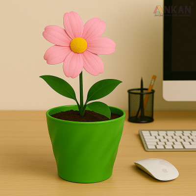 Chậu nhựa xoắn trồng cây ANKAN cho hoa hồng, cây cảnh mini, trồng rau, để bàn, treo ban công