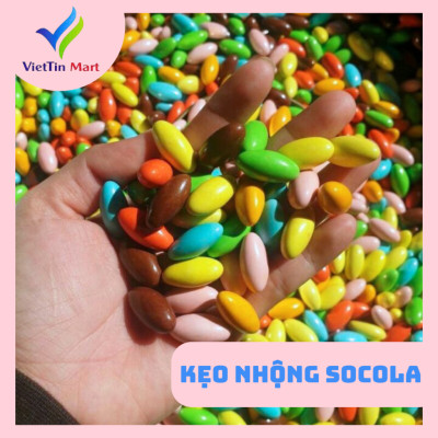 Kẹo Nhộng Socola Sắc Màu VIETTIN MART 500g