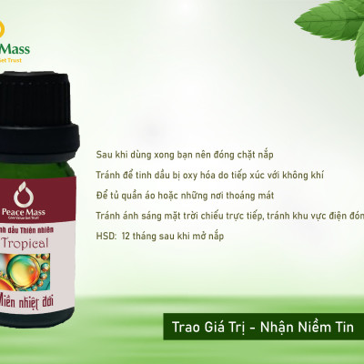 Tinh dầu Miền nhiệt đới Peace Mass dùng cho máy xông 10ml