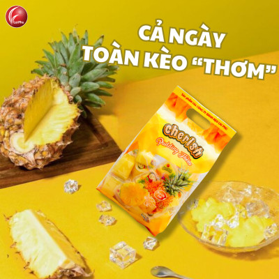 Thạch pudding Cherish vị Thơm 850g