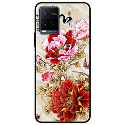 Ốp lưng dành cho Vivo Y21 - Vivo Y21s mẫu Mẫu Đơn Đỏ Hồng