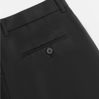 Quần Kaki Nam ROUTINE Cotton Gập Ly Trơn Form Slim Crop - 10S23PCA001 | LASTORE MENSWEAR