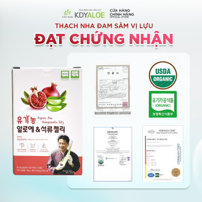 COMBO NGON KHỎE THẠCH NHA ĐAM SÂM HỘP 10 GÓI KDY ALOE