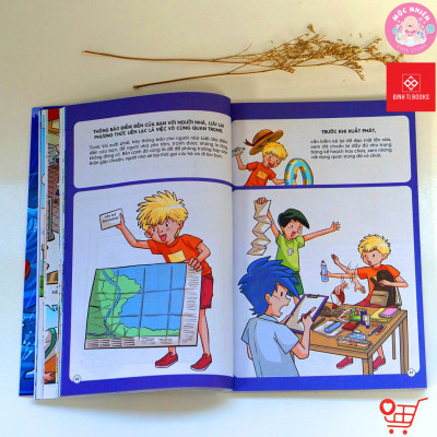 Sách - Thoát nạn trong tích tắc - Đối mặt với hỏa hoạn, lũ lụt, động đất - Dành cho bé từ 5-15 tuổi - Đinh Tị Books