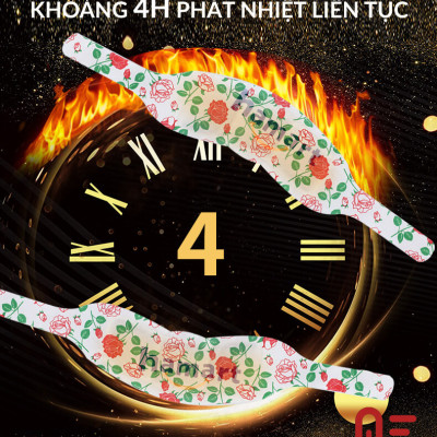 Miếng Dán Cổ Vai Gáy Hamart Đai Chườm Nóng Xông Hơi Nhiệt Giảm Đau Thư Giãn Hiệu Quả Tiện Lợi