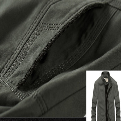 Áo Khoác Kaki Nam Hai Lớp Simple Cao Cấp ShopN6-KK35