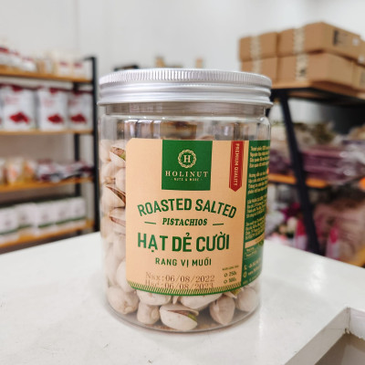 Hạt dẻ cười rang muối, Không Tẩy Trắng, Bùi giòn, Thơm ngon - nhập khẩu Mỹ chính ngạch Thương Hiệu Holinut/  500gram