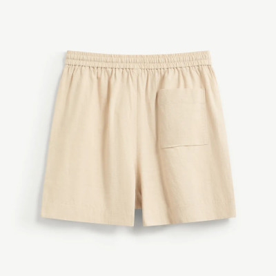 Quần Short Vải texture Lưng Thun Dây Rút Trơn Form Loose - RT 10S25PSH051 | ROUTINE CÀ MAU