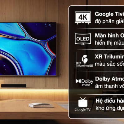 K-65XR80 - Google Tivi OLED Sony 4K 65 inch K-65XR80 - Hàng Chính Hãng
