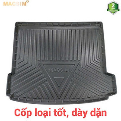 Lót cốp xe ô tô (qd) BMW X6 2009-2016 chất liệu TPV thương hiệu Macsim màu đen