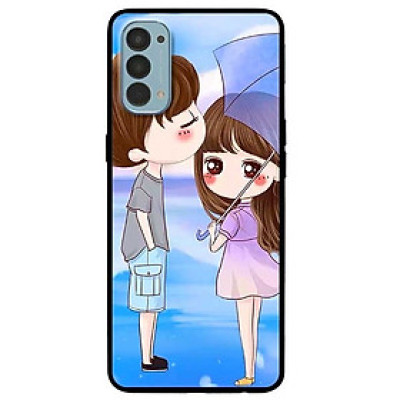 Ốp lưng dành cho Reno 4 mẫu Cặp Đôi Xanh