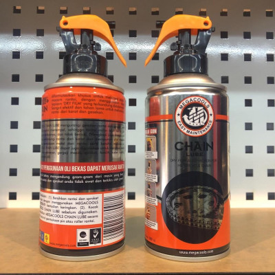  Chai xịt bảo dưỡng sên Megacools Chain Lube 300ml - dưỡng sên xích, sên trần, sên phốt cao su xe máy