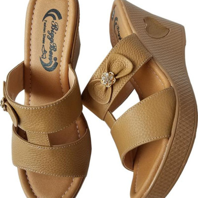 Dép Nữ Đế Xuồng BIGGBEN Da Bò Thật DX22