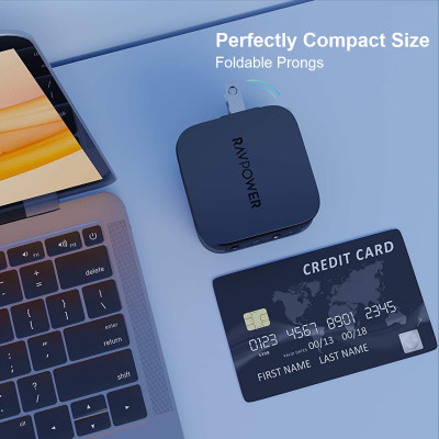 Adapter Củ Sạc 40W 2 Cổng Type C PD 3.0 & QC 3.0 Nhỏ Gọn RAVPower RP-PC152 - Hàng Chính Hãng