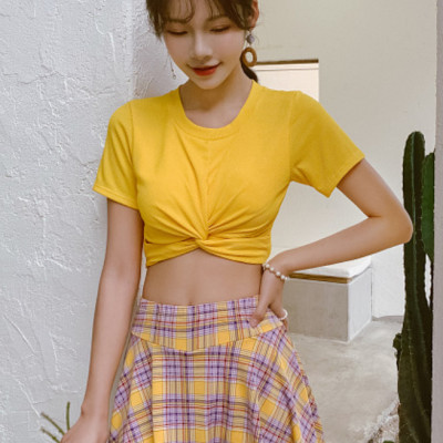 Đồ Bơi Nữ Hai Mảnh Tôn Dáng Trẻ Trung AT185 MayHomes, Áo Bơi Lưng Cao, Quần Bơi Váy Xòe