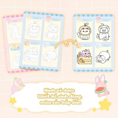 Sách - Tập Vẽ Theo Nét - Vật Nuôi Đáng Yêu - Megabook