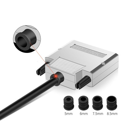 Đầu bấm cổngDB25 cái/female bắt vít kèm vỏ ốp kẽm chân đồng mạ vàng 24K HD-LINK YL-JM003-25F. HÀNG CHÍNH HÃNG !!!