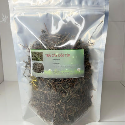 Cây dòi thân tím (Cây dòi tía - Cây bọ mắm - Cây dòi tím) - Sản phẩm khô làm trà - Gói 200gr