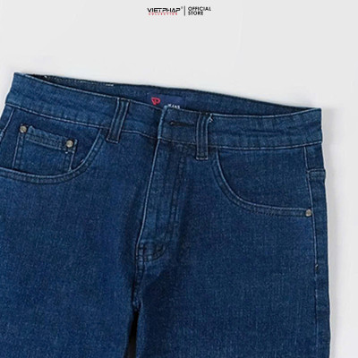 Quần Jeans Nam VIỆT PHÁP Chất liệu Jeans Cotton Cao Cấp co giãn, độ bền màu cao 1102