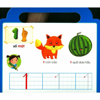 Chuẩn Bị Cho Bé Tới Trường - Chữ Số (Tặng Kèm Bút Viết/Xóa)