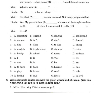 Đề Kiểm Tra Tiếng Anh 7 (Dùng Kèm SGK Kết Nối Tri Thức Với Cuộc Sống) - HA