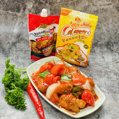 Bột chiên Tempura Hải Sản, Rau Củ Quả Calamari - Nguyên liệu nhập khẩu Hàn Quốc