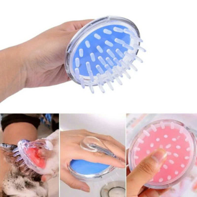 Lược gội và massage da đầu gai silicon thư giãn 2 trong 1 tiện lợi - Dụng cụ massage da đầu tại nhà nhỏ gọn tiện ích