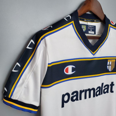 Áo Bóng Đá Retro Parma 2002/2003 - Sân Khách bản cao cấp vải Cotton Polyester