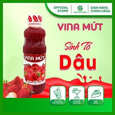 Sinh Tố VINA MỨT 1000ml - 10 Vị Trái Cây Tươi Tự Nhiên