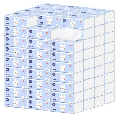 Thùng 40 gói giấy ăn rúi hình thỏ siêu dai, mềm mịn, an toàn cả cho bé  - Chính hãng MINIIN 