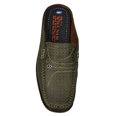 Dép Bít Mũi Nam HÀ NAM Da Bò Thật Cao Cấp GSB2072