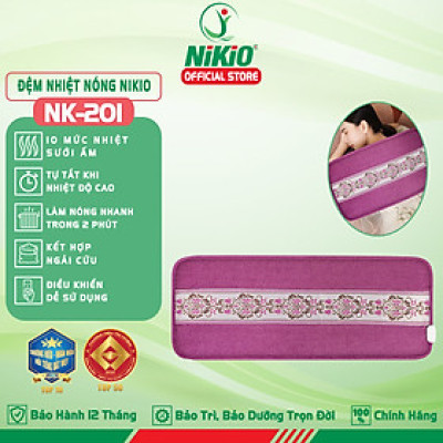 Đệm chườm nóng sưởi ấm toàn thân Nikio NK-201 - Làm nóng nhanh chóng