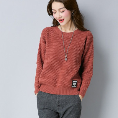 Áo len nữ, áo len dài tay cổ tròn thu đông AL46