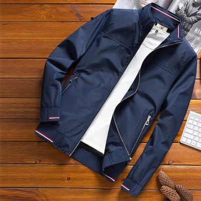 Áo Khoác Dù Dày Nam Hai Lớp Xanh Đen Phối Viền Cao Cấp ShopN6 - ADS28