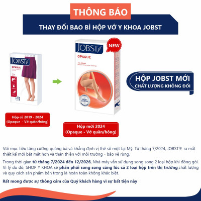 Vớ y khoa JOBST Opaque - Mỏng Hỗ Trợ Điều Trị giãn tĩnh mạch chân, 20-30 mmHg (vớ quần, màu da, kín ngón) (tất y khoa)