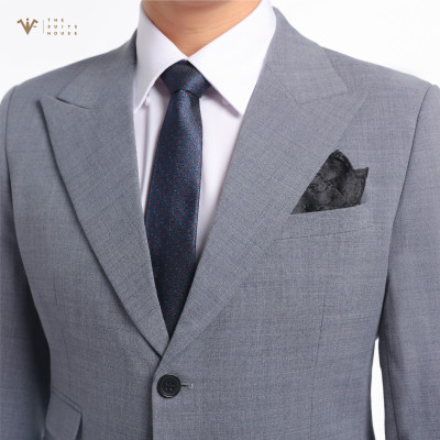 [CLASSY 2] SUIT NGUYÊN BỘ MÀU XÁM XANH CARO ẨN, CHẤT LIỆU WOOL 2 KHUY 3 TÚI, VẢI NOBILITY